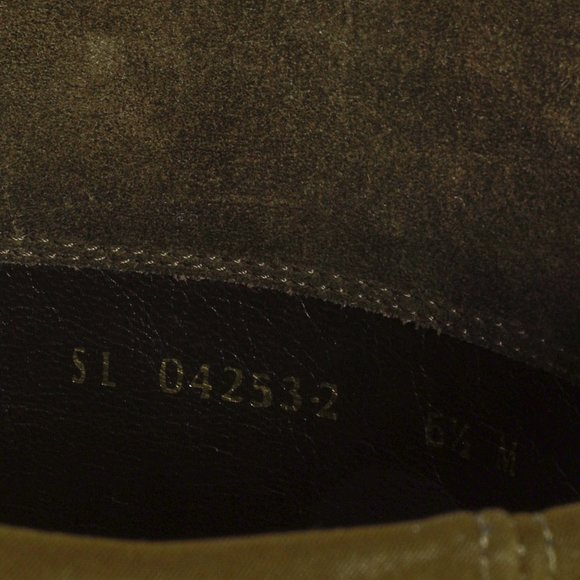 Stuart Weitzman 5050 Mane Fringe Olive Suede Leather OTK Boots - Picture 11 of 11